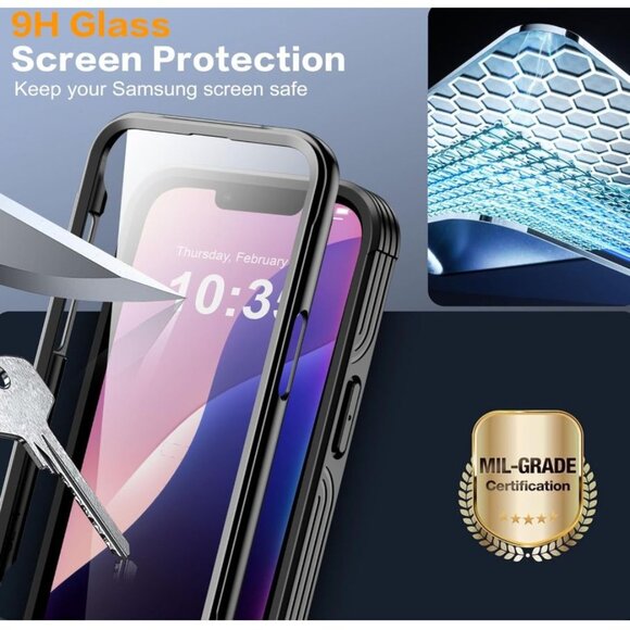 AMILIFECASES Heavy Tempered Glass Case IPhone 16 Pro Blue - Picture 4 of 5